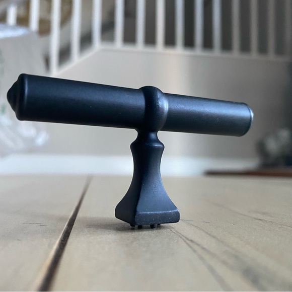 Knob, elegant bar style, hardware, drawer poles, handles, Matt Black by Liberty - Picture 13 of 14